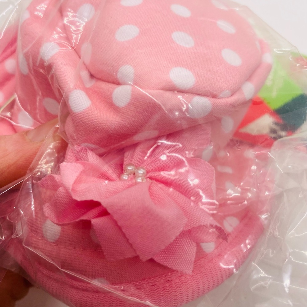 NWT Vibrant Life Dog Bucket Hat Pink/White polka dots Size XS/S(up to 20 pounds) - Picture 5 of 9